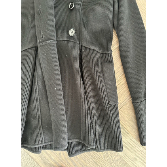 Women's Burberry Knit Jacket Size L Black - Picture 6 of 13